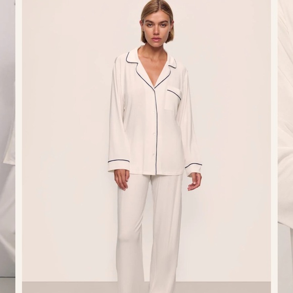 Eberjey Gisele Tencel Modal Long PJ Set - Picture 1 of 3
